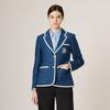 Bcbg Logo Point Piping Linen Jacket B4m3j105