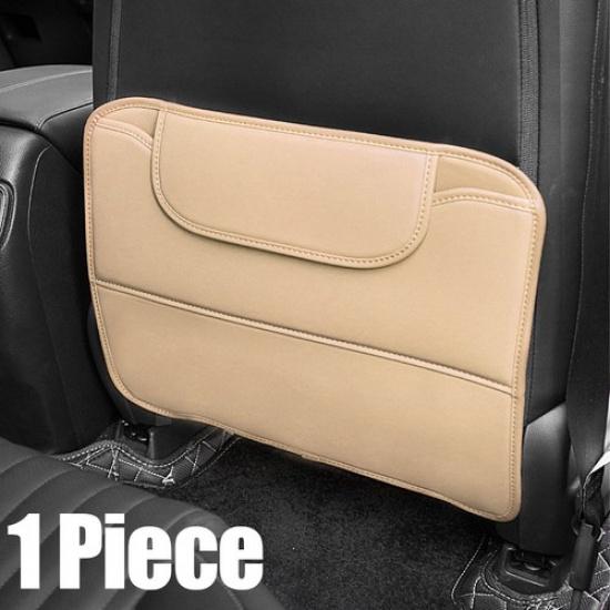1x Car Interior Back Seat Anti-Kick Pad Mat Leather Cover Protector Accessories