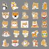 51 Cute Cartoon Shiba Inu Graffiti Stickers for Tablet, Suitcase, Car, Scooter, and Mobile Phone Decoration