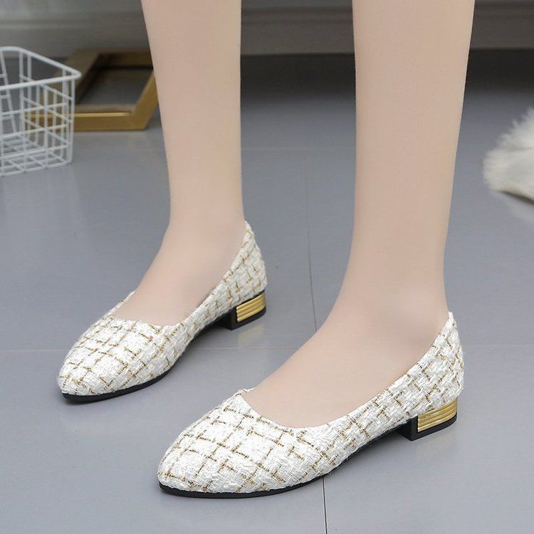 

E Женская обувь Летняя универсальная корейская версия Фея Нежные туфли на одну ногу Ленивые туфли на толстой подошве Бабушкины туфли 41