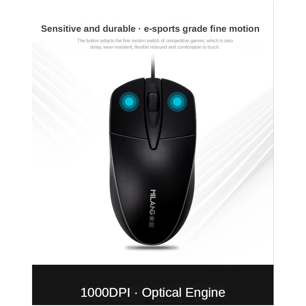 USB Wired Computer Mouse Notebook Computer Mouse Mice Optical Mouse Gamer PC Laptop For Office Home Use With 1.2m Line