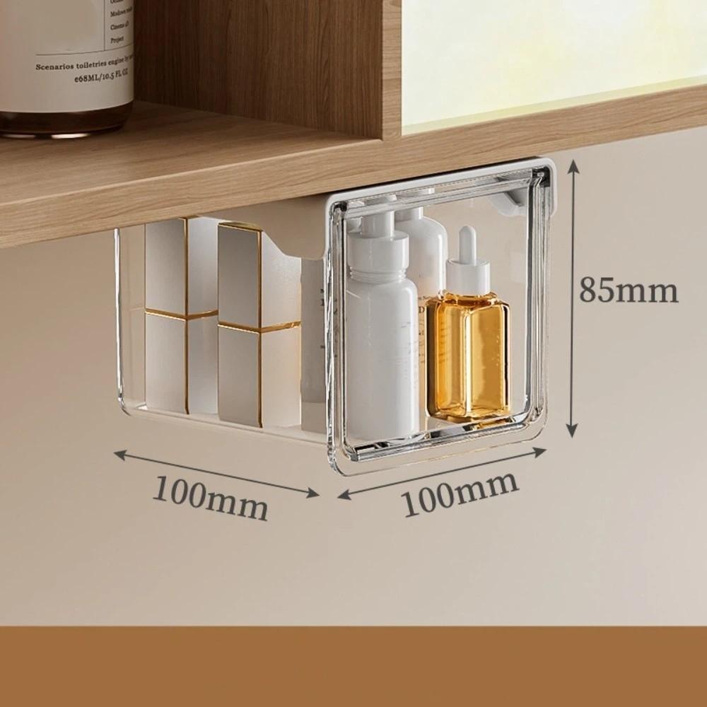 

Wall-Mounted Storage Box No-Punching Installation Drawer Style Storage Box Bathroom S