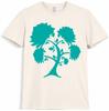 Floral Tree T Shirt Botanical Nature Tree Silhouette Graphic Tee