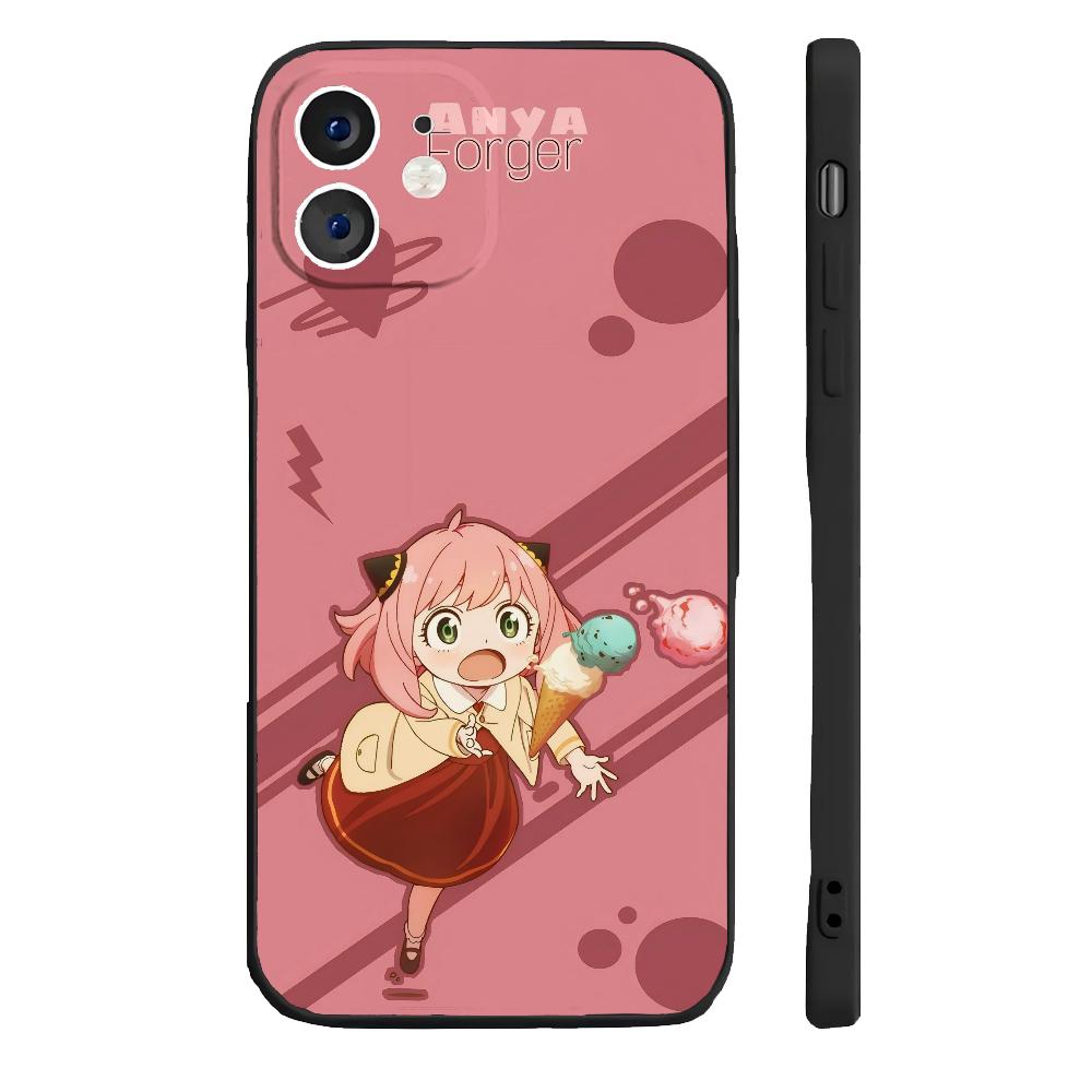

S-spy-x- Чехол для телефона Family Anya силиконовый мягкий для iPhone 16 15 14 13 12 11 Plus Pro Max Plus For IPHONE 16PROMAX