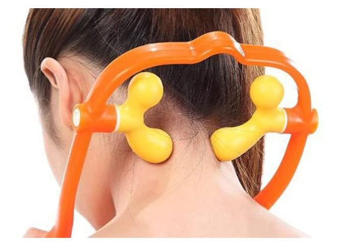 SHAOCN Neck Massager for Relieving Stiff Shoulders and Shoulder Neck Shiatsu Massage Neck Pain Relief Acupressure Cervical Double Germanium Neck,