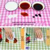 Ins Style Waterproof Wash-Free Plaid Tablecloth for Coffee and Dining Tables