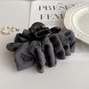 New Temperament Bow Hair Clip Women's Black Satin Shark Clip Fashion Hair Accessories