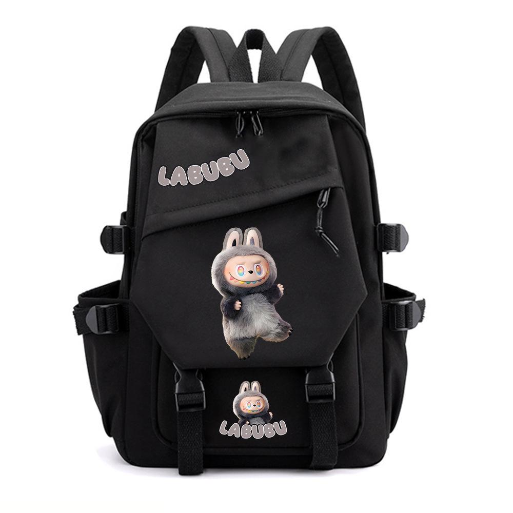 College Style Fashion Backpack Cute Cartoon Print Primary and Secondary School Students Large Capacity Schoolbag