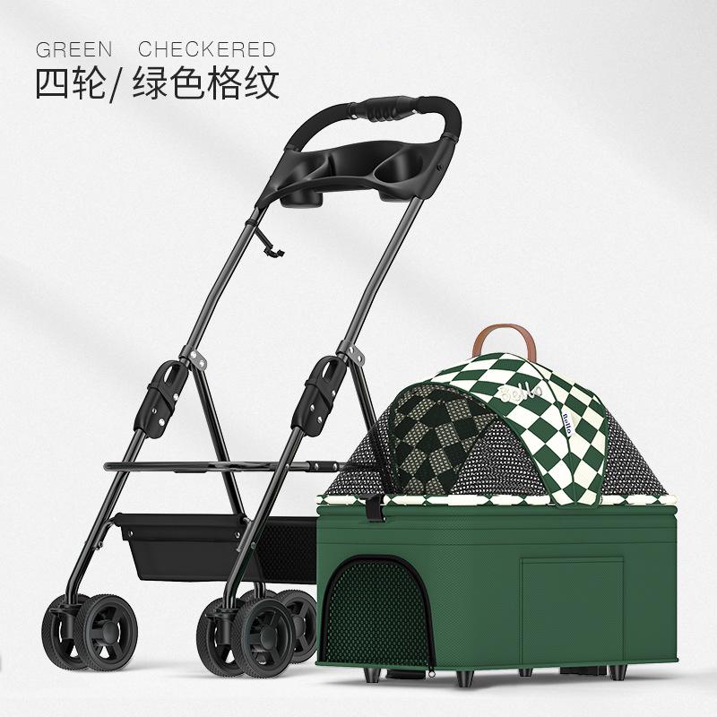 Foldable Pet Stroller for Small Dogs and Cats Portable Dog Cart for Teddy Dogs and Kittens Outdoor Use Wholesale