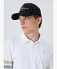 MUNSINGWEAR Men'S Logo Embroidered Hexagonal Cap Black Mr321Mcp71