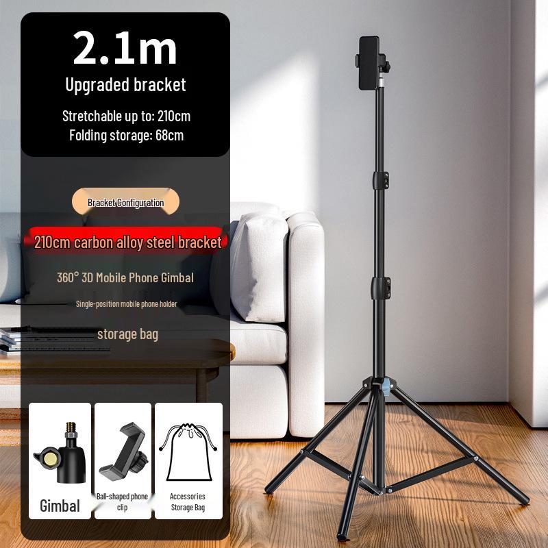 Carbon Steel Frosted Tripod for Mobile and Photography