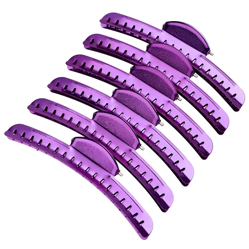 6PCS Vintage Metal Finger Wave Hair Clips Aluminum Hairpin Hairdressing Salon Barber Styling Tool Fixed Hairclips