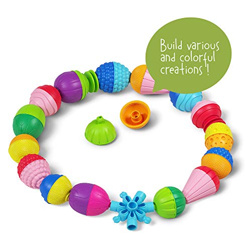 Lalaboom Baby Toy Lalaboom Bead Bag Set, 48 Pieces, BL460, Authentic