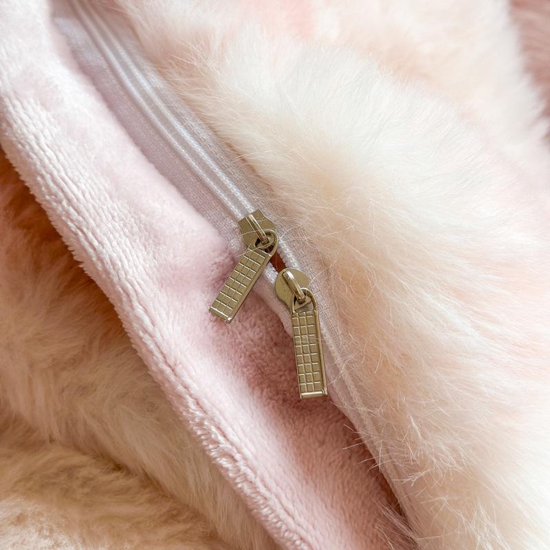 Plush Bed Four-piece Set, Plush Thickened Double-sided Milk Plush Thermal Bed Sheet, Quilt Cover, Pillowcase Three-piece Set