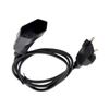 EU4.0mm Power Adapters Cable, Straight Head to Straight Head European Round 2pin Male to Female Plug Conversion Line