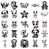 50PCS Cartoon Skeleton Animal Stickers, Cute Skull Decals for Notebook Journal DIY, Waterproof Decoration