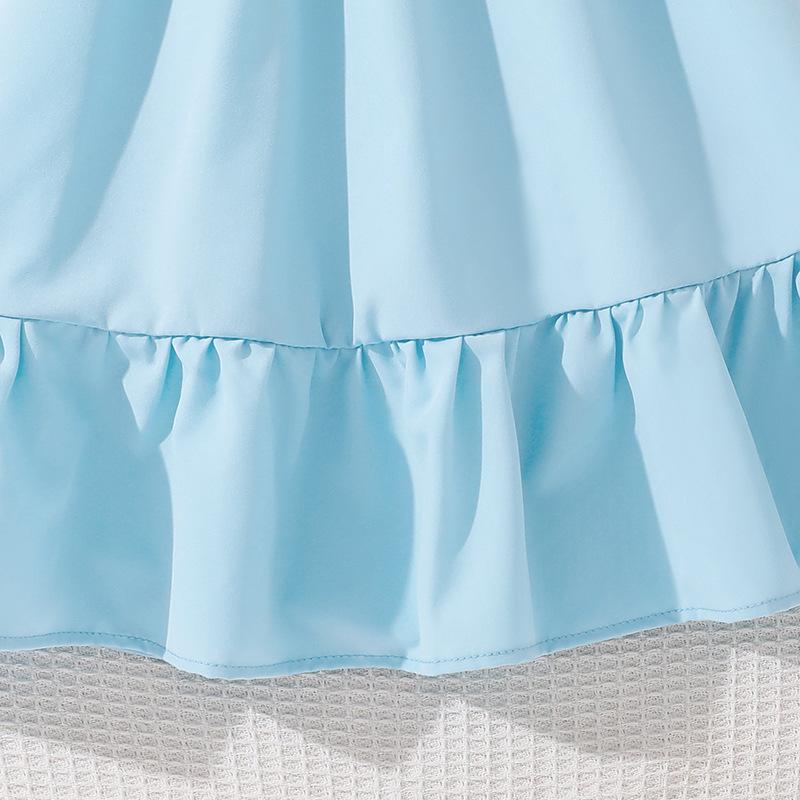 Sommerkleid für ältere Mädchen Neues lässiges ärmelloses Patchwork-Kleid im europäischen und amerikanischen Stil