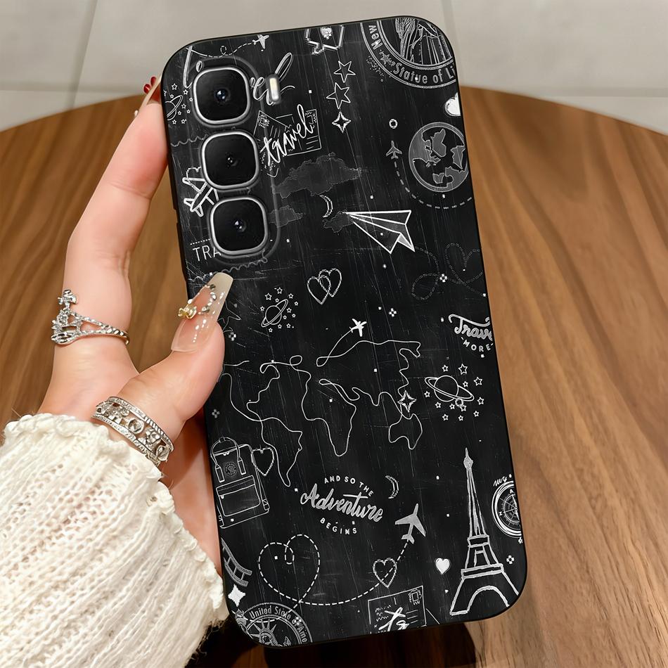 Creative Phone Case For infinix Hot 60 50 Pro Plus 60i 50i 40i 30i 20i 20S Hot 20 30 4G 5G 20Play 30Play Soft Matte Back Covers