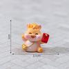 Lucky Mini Horse 2026 New Year Decor Cute Pony Car Interior Decorations Cartoon Resin Miniature Desktop Ornaments Home Decor