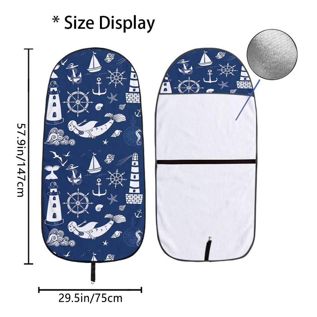 Universal Ocean Seat Towel Protector for Car Front Seats - Ideal for Gym & Exercise, All-Season Use
