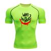 Men Compression Fitness Sports T-shirt, Casual WHY SO Seriou