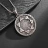 Sieben Engel Magischer Kreis Salomons Siegel Amulett Halskette Anhänger Herren Punk Retro Glücksbringer Schmuck