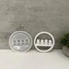 Circular Shaped Silicones Molds for Making Gypsum Decorations, Epoxy Resin Casting