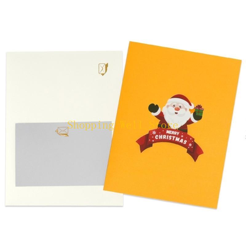 KX4B Christmas Tree 3D Popup Card with Music and Lighting for Friend Greeting Card