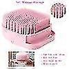 For Silicone Massage Bath Brush: Pink Soap Dispenser Handle Body Shower Scrubber for Exfoliating and Cleansing