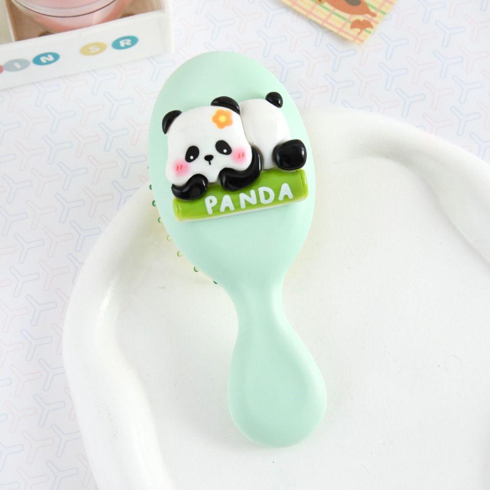 Kawaii Cartoon Animal Airbag Hair Comb Durable Makeup Tool Massage Comb Cute Anti Static Panda Hair Brush Travel