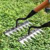 Gartenhandrechen Multifunktionaler Nivellier-Bodenlockerungsrechen Für Blumenbeete Gemüsegärten