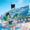 Genshin Impact Game Microfiber Printed Beach Towel Mountain Climbing Yoga Beach Swimming Running Absorbent Soft Towel