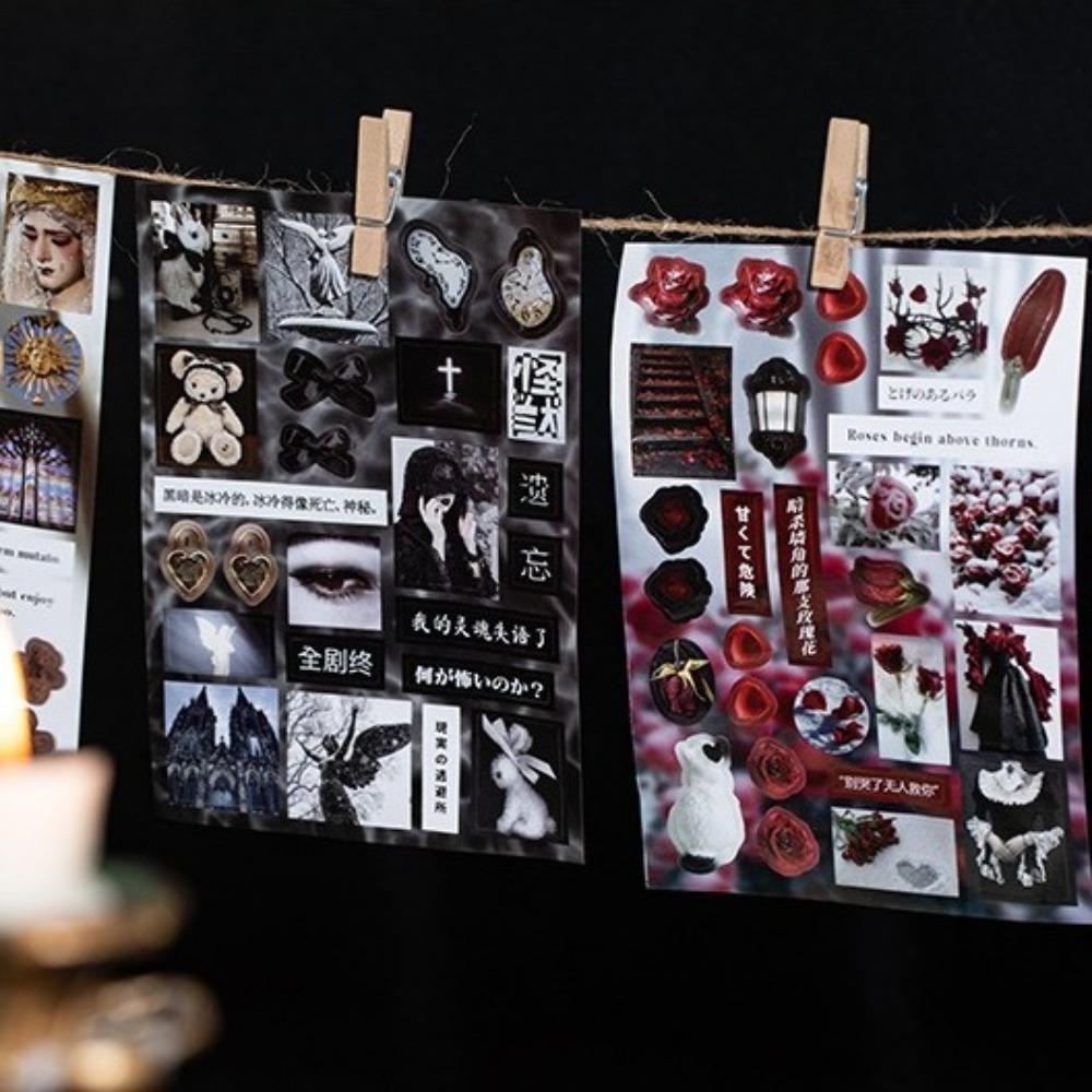 20 PEZZI MINKYS Adesivi Decorativi Libro Retro Laptop Libro Adesivi per Fotocard Cancelleria Scolastica