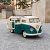 1:24 Volkswagen VW T1 BUS Alloy Car Die Cast Toy Car Model Sound and Light Children's Toy Collectibles Gift