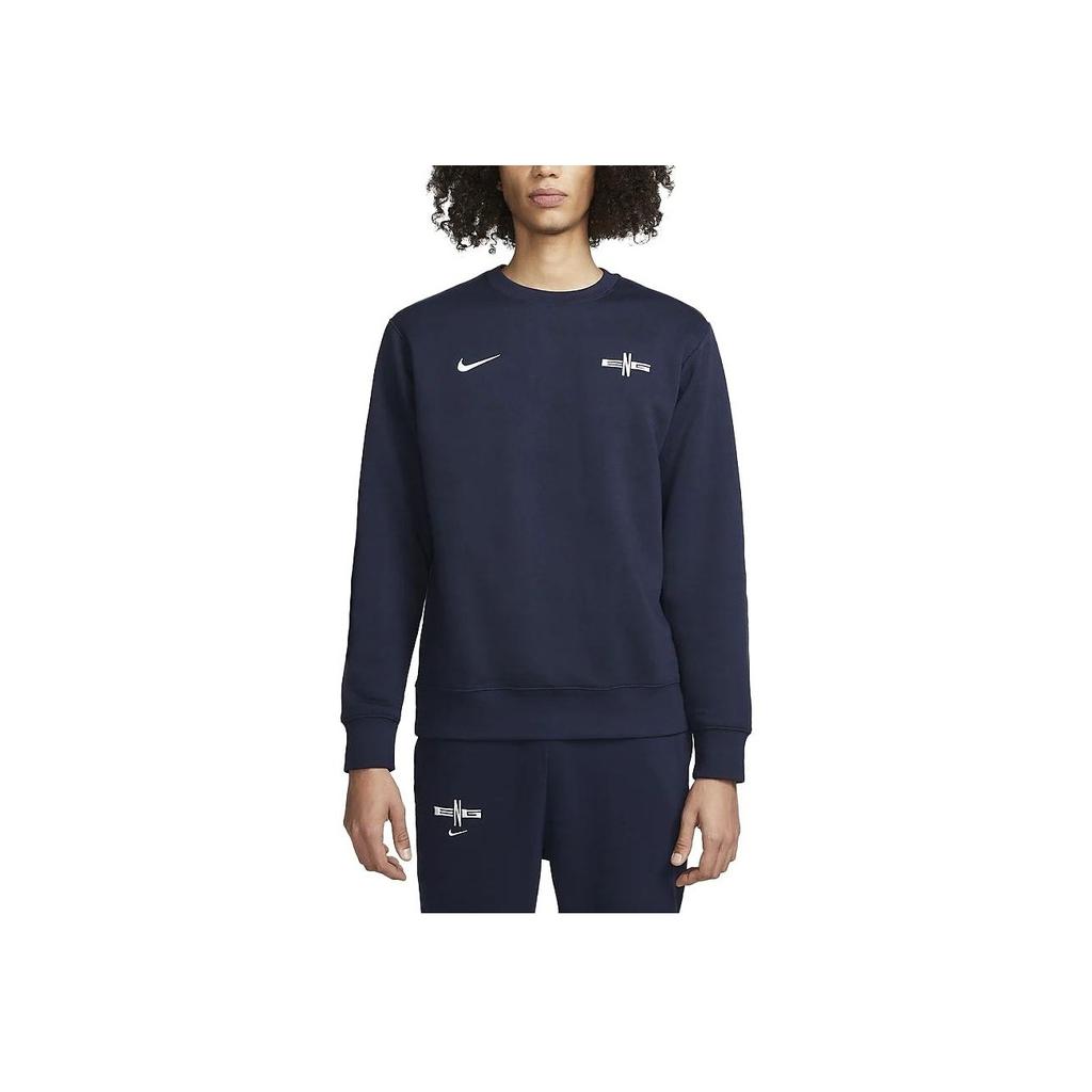 Nike 144 Pattern Embroidered Crew Neck Long Sleeve Sweatshirt Men sweatshirt Deep-Blue DR9141-451