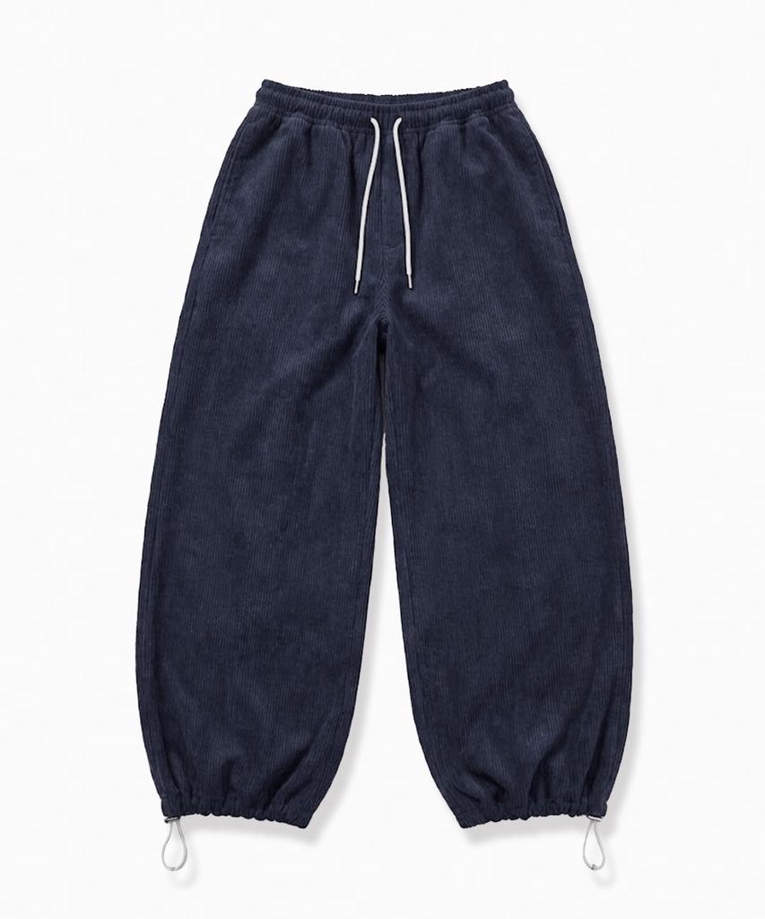 FUZZY SCAN Bear Corduroy Wide Pants