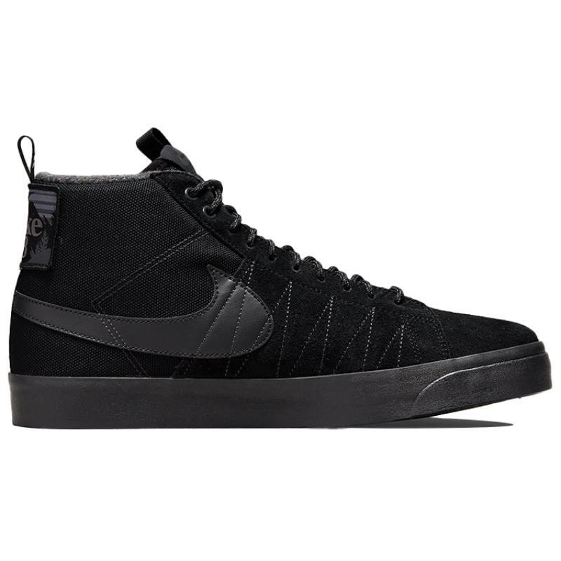 Nike SB Blazer Mid Premium Acclimate Pack - Triple Black Skateboard Shoes DC8903-002