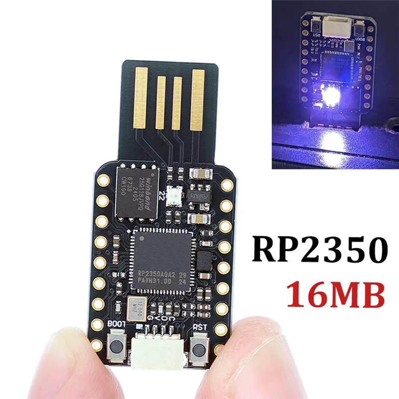 ABUO-RP2350A Chip 520KB SRAM RP2350-USB 16MB Flash Mini Development Board Module Dual-Core For Raspberry Pi PICO2 RP2350