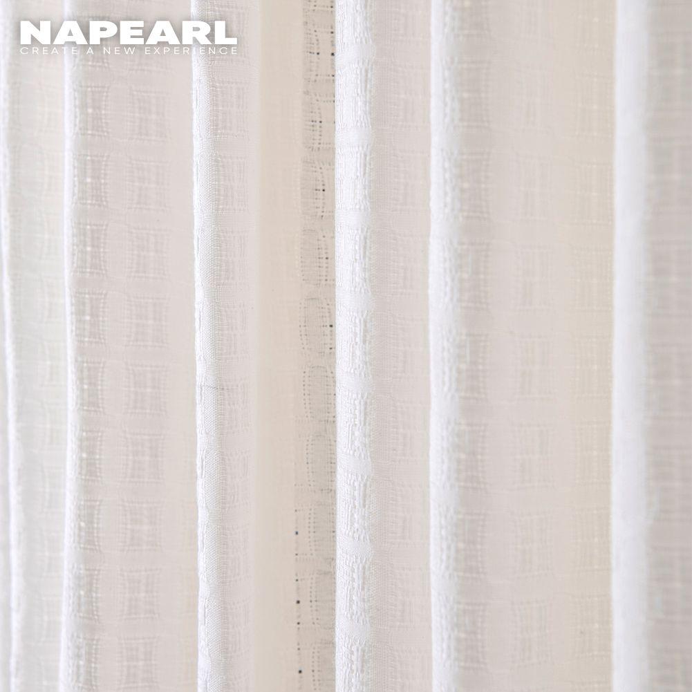 1PC NAPEARL Modern Classic Textile Fabric Tulle Sheer Curtain Luxury for Living Room Bedroom Home Decor
