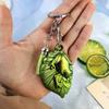 Silicone Decoration Mold Adorable Leaf Frog Shape Mold Keychain Mould Easy To Clean Casting Mould for Keyring Enthusiast
