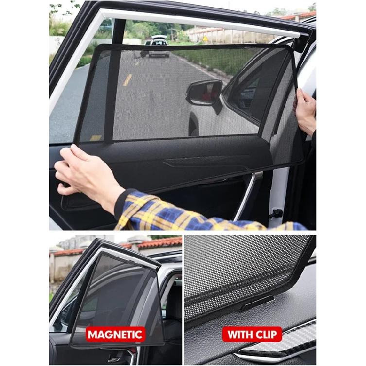 Custom Car Window Sunshade For Volkswagen Tiguan 1st Gen MK1 2007 - 2016 VW Magnetic Curtain Mesh Front Windshield Frame Curtain