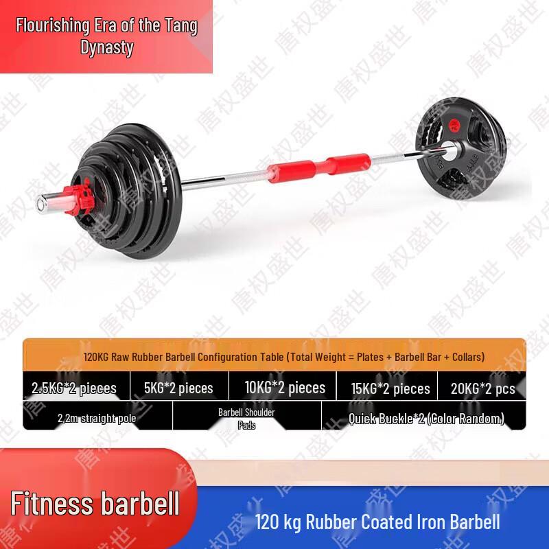 Rubber Coated Weight Plates & Barbell Sets
