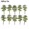 10Pcs Model Trees Ornaments Decoration Railroad Diorama Scenery Plastic Scale Scene For House Living Room Kitchen Decor