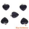 10PC/Set Love Heart Shaped Pendant Natural Stone Rose Quartz Crystal Turquoise Tiger Eye Aventurine Jewelry Making Necklace 20mm