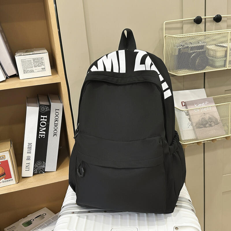Junior High School Schoolbag Women's Solid Color Backpack