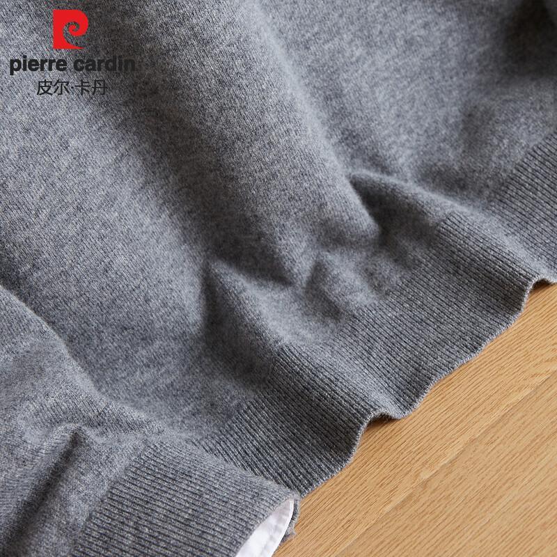 Pierre Cardin Men's Round Neck Jacquard Wool Sweater