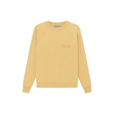 Essentials Crewneck Sweatshirt Light Tuscan Men Tops Yellow 192BT222042F