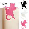 Minimalist Dark Style Book Markers 3PCS Cartoon Cat Bookmark, Durable PET Cute Page Marker, Decorative Table Ornaments for Home 3D Printing
