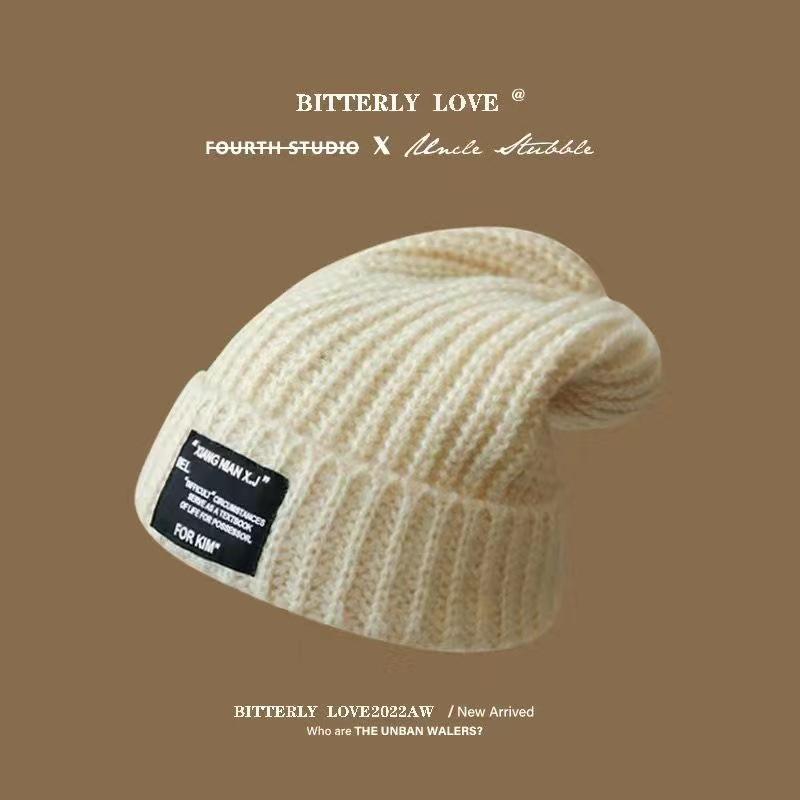 Versatile Wool Hat: Large Circumference, Warm Knitted Winter Hat for Men & Women – Offers Cold Protection and Slimming Effect.