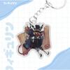 Acrylic Key Buckle for Helluva Boss Moxxie Millie Stolas Beelzebub Stella Anime Theme Acrylic Creative Keychain Pendant Gift